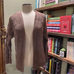 Universal Thread Taupe Cable Knit Cardigan